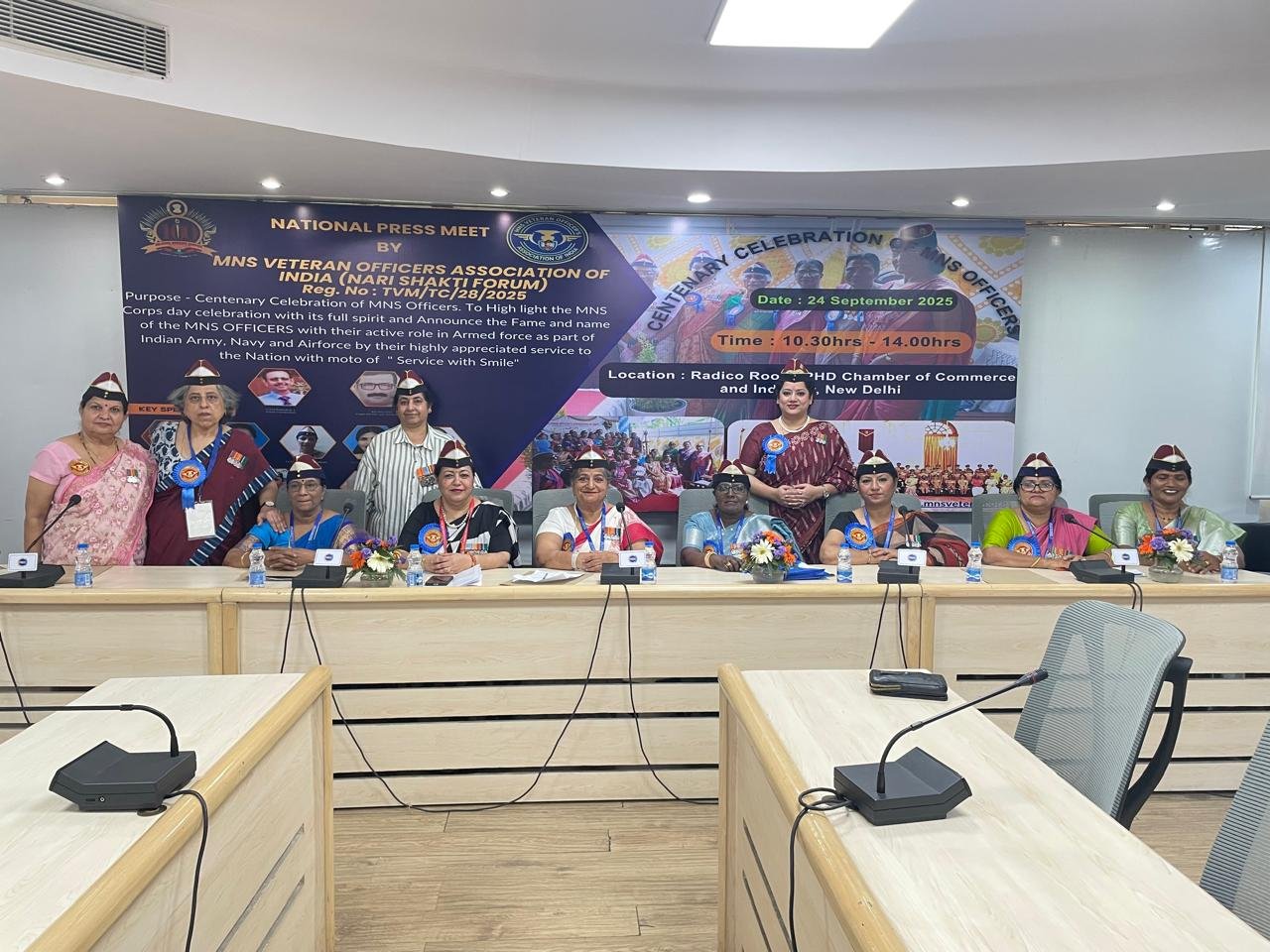 National Press Meeting and Centenary Celebrate MNS Officers